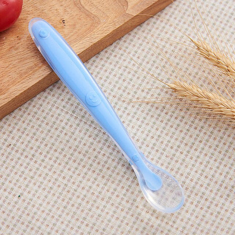 Silicone Baby Spoon Feeding Training Spoon for Baby Safety Feeding Infant Spoon For Children Kids Utensils Baby Cheap Stuff