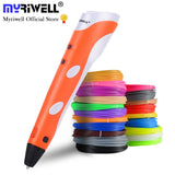 Myriwell 3D Printing Pens 1.75mm ABS Smart 3D Pen with Filament For Kids Child Education Tools Hobbies Toys