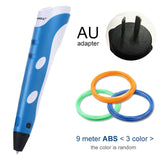 Myriwell 3D Printing Pens 1.75mm ABS Smart 3D Pen with Filament For Kids Child Education Tools Hobbies Toys