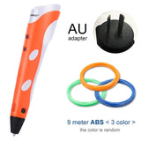 Myriwell 3D Printing Pens 1.75mm ABS Smart 3D Pen with Filament For Kids Child Education Tools Hobbies Toys