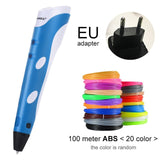 Myriwell 3D Printing Pens 1.75mm ABS Smart 3D Pen with Filament For Kids Child Education Tools Hobbies Toys