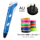 Myriwell 3D Printing Pens 1.75mm ABS Smart 3D Pen with Filament For Kids Child Education Tools Hobbies Toys