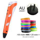 Myriwell 3D Printing Pens 1.75mm ABS Smart 3D Pen with Filament For Kids Child Education Tools Hobbies Toys