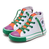 Children's Shoes for Girls 2020 New Spring Canvas Kids Sneakers Patchwork Baby Toddler Shoes Candy Color Footwear for Children