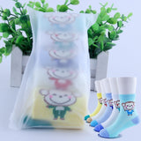 Children Socks Cartoon Socks For Kids 5pieces/lot Girls School Socks 1-9T Teenager Stuff Soft Boys Socks Toddler Knee Clothing