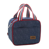 Denim Lunch Bag Kid Bento Box Insulated Pack Picnic Drink Food Thermal Ice Cooler Leisure Accessories Supplies Product Stuff