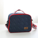 Denim Lunch Bag Kid Bento Box Insulated Pack Picnic Drink Food Thermal Ice Cooler Leisure Accessories Supplies Product Stuff