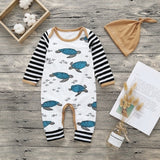 Newborn Baby Boys Girls Tortoise Printed Long Sleeve Winter Cotton Romper + Hat Kid Jumpsuit Playsuit Outfits Clothing 40