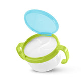 Baby Snacks Bowl Children Kids Food Storage Dishes Anti Spill 360 Rotate Baby Solid Feeding Plate Tableware Baby Feeding Stuff