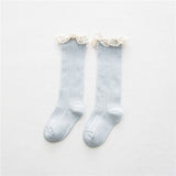 Free Shipping Children's Knee High Socks with Lace Cheap Stuff  Ruffle Socks Kid Princess Girls Baby Leg Warmers Cotton