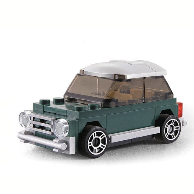 Decool Technic City Creator Mini Smart Beetle T1 Camper Van Figure Blocks Construction Bricks Toys For Children Compatible lepin