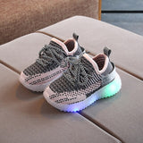 2020 New Baby Flashing Lights Sneakers Toddler Little Kid LED Sneakers Children Luminous Shoes Boys Girls Sport Running Shoes