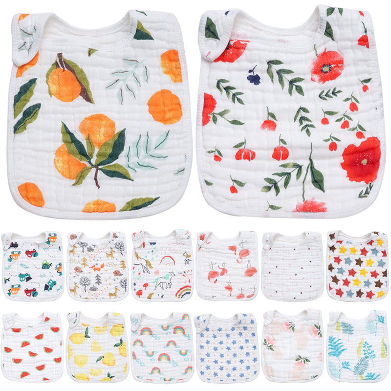 Fashionable Cotton Baby Bibs Newbron Burp Cloth Toddler Kids Feeding Apron Multi-use Saliva Towel Scarf Bandana Bibs Baby Stuff