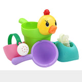 Kids Shower Bath Toys Cute Yellow Duck Waterwheel Elephant Toys Baby Faucet Bathing Water Spray Tool Dabbling Toy Dropshipping