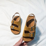 2020 Summer Boys and Girls Leather Sandals for Children Beach Shoes Kids Sports Soft Non-slip Casual Toddler Sandals 2-12 years