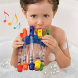 1Pcs Water Flute Toy Kids Children Colorful Water Flutes Bath Tub Tunes Toys Fun Music Sounds Baby Shower Bath Toy QS6253