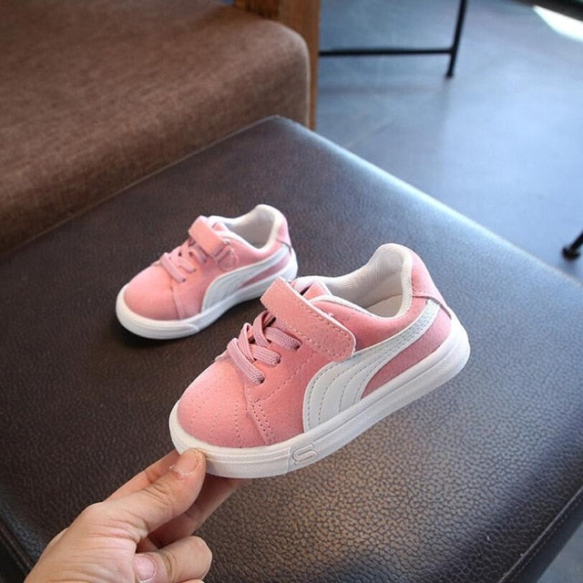 Spring Autumn Baby boy girls canvas casual shoes children flat sports shoes kids non-slip fashion sneakers size 21-30