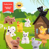 Toys Duploed Animals Farm Series Big Building Blocks Compatibel With Duploe series toys for childrens kids party gift