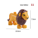 Toys Duploed Animals Farm Series Big Building Blocks Compatibel With Duploe series toys for childrens kids party gift