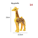 Toys Duploed Animals Farm Series Big Building Blocks Compatibel With Duploe series toys for childrens kids party gift