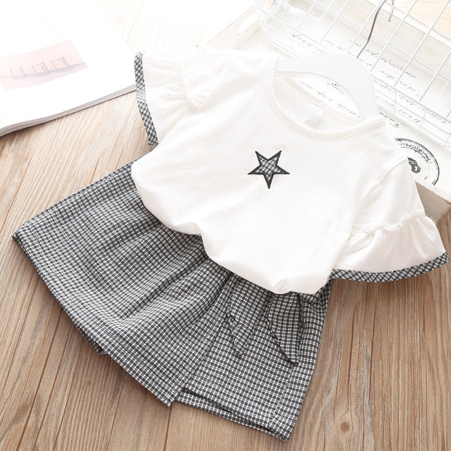 Clothing Sets Summer Toddler Girls Clothes 2pcs Outfits Kids Clothes For Girls Tracksuit Suit For Girls Children Clothing