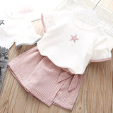 Clothing Sets Summer Toddler Girls Clothes 2pcs Outfits Kids Clothes For Girls Tracksuit Suit For Girls Children Clothing