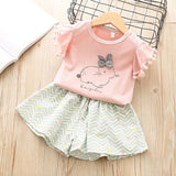 Clothing Sets Summer Toddler Girls Clothes 2pcs Outfits Kids Clothes For Girls Tracksuit Suit For Girls Children Clothing