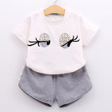 Clothing Sets Summer Toddler Girls Clothes 2pcs Outfits Kids Clothes For Girls Tracksuit Suit For Girls Children Clothing