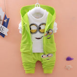 Hot style 2020 spring baby girls boys suits mignon / newborn clothing set kids vest + shirt + pants 3 pcs. sets children suits