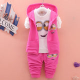 Hot style 2020 spring baby girls boys suits mignon / newborn clothing set kids vest + shirt + pants 3 pcs. sets children suits