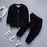 2020 Spring Baby Casual Tracksuit Children Boy Girl Cotton Zipper Jacket Pants 2Pcs/Sets Kids Leisure Sport Suit Infant Clothing