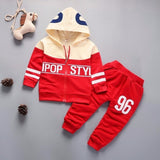 2020 Spring Baby Casual Tracksuit Children Boy Girl Cotton Zipper Jacket Pants 2Pcs/Sets Kids Leisure Sport Suit Infant Clothing