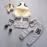 2020 Spring Baby Casual Tracksuit Children Boy Girl Cotton Zipper Jacket Pants 2Pcs/Sets Kids Leisure Sport Suit Infant Clothing