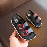 2019 Summer Boys Leather Sandals for Baby Flat Children Beach Shoes Kids Sports Soft Non-slip Casual Toddler Sandals 1-5 years