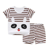 2020 Kids Clothes Toddler Boys Cartoon Outfits Baby Girls Summer Tees Suits 1 2 3 4 Years Children Clothing T-shirt + Shorts