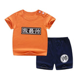 2020 Kids Clothes Toddler Boys Cartoon Outfits Baby Girls Summer Tees Suits 1 2 3 4 Years Children Clothing T-shirt + Shorts