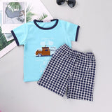 HE Hello Enjoy Kids Clothes Toddler Boys Clothing Set Children Summer Cartoon Kids Applique Star Tops Shorts Infantil Baby Suit