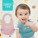 Beiens Baby Bibs Waterproof Stuff Newborn Adjustable Silicone Apron Bandana Bib Toddler Burp Cloths Kids Feeding Accessories