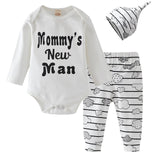 Baby Boy Clothes 2020 Autumn Baby Girl Clothing Sets Newborn Cotton Printed Long Sleeved T-shirt+pants+cap Kids 3pcs Suit