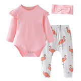 Baby Boy Clothes 2020 Autumn Baby Girl Clothing Sets Newborn Cotton Printed Long Sleeved T-shirt+pants+cap Kids 3pcs Suit