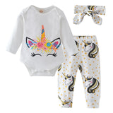 Baby Boy Clothes 2020 Autumn Baby Girl Clothing Sets Newborn Cotton Printed Long Sleeved T-shirt+pants+cap Kids 3pcs Suit