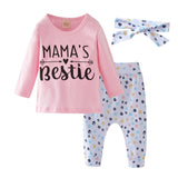 Baby Boy Clothes 2020 Autumn Baby Girl Clothing Sets Newborn Cotton Printed Long Sleeved T-shirt+pants+cap Kids 3pcs Suit