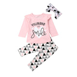 Baby Boy Clothes 2020 Autumn Baby Girl Clothing Sets Newborn Cotton Printed Long Sleeved T-shirt+pants+cap Kids 3pcs Suit