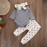 Baby Boy Clothes 2020 Autumn Baby Girl Clothing Sets Newborn Cotton Printed Long Sleeved T-shirt+pants+cap Kids 3pcs Suit