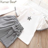 Humor Bear Girls clothes Girls Sets Summer Set 2020 Kids Clothes Girls Clothing Sets Two-Piece Kids Suit children clothing