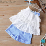 Humor Bear Girls clothes Girls Sets Summer Set 2020 Kids Clothes Girls Clothing Sets Two-Piece Kids Suit children clothing