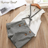 Humor Bear Girls clothes Girls Sets Summer Set 2020 Kids Clothes Girls Clothing Sets Two-Piece Kids Suit children clothing