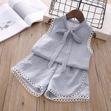 Humor Bear Girls clothes Girls Sets Summer Set 2020 Kids Clothes Girls Clothing Sets Two-Piece Kids Suit children clothing