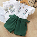 Melario Girls Clothing Sets 2020 New Summer Flower Printing Vest+Pants Fashion Kids Clothes Casual Clothing Sets for Children