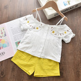 Melario Girls Clothing Sets 2020 New Summer Flower Printing Vest+Pants Fashion Kids Clothes Casual Clothing Sets for Children